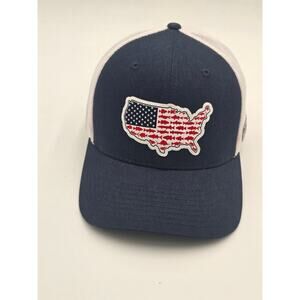 Columbia PFG Statetriot Mesh Ball Cap USA Flag Small Fitted